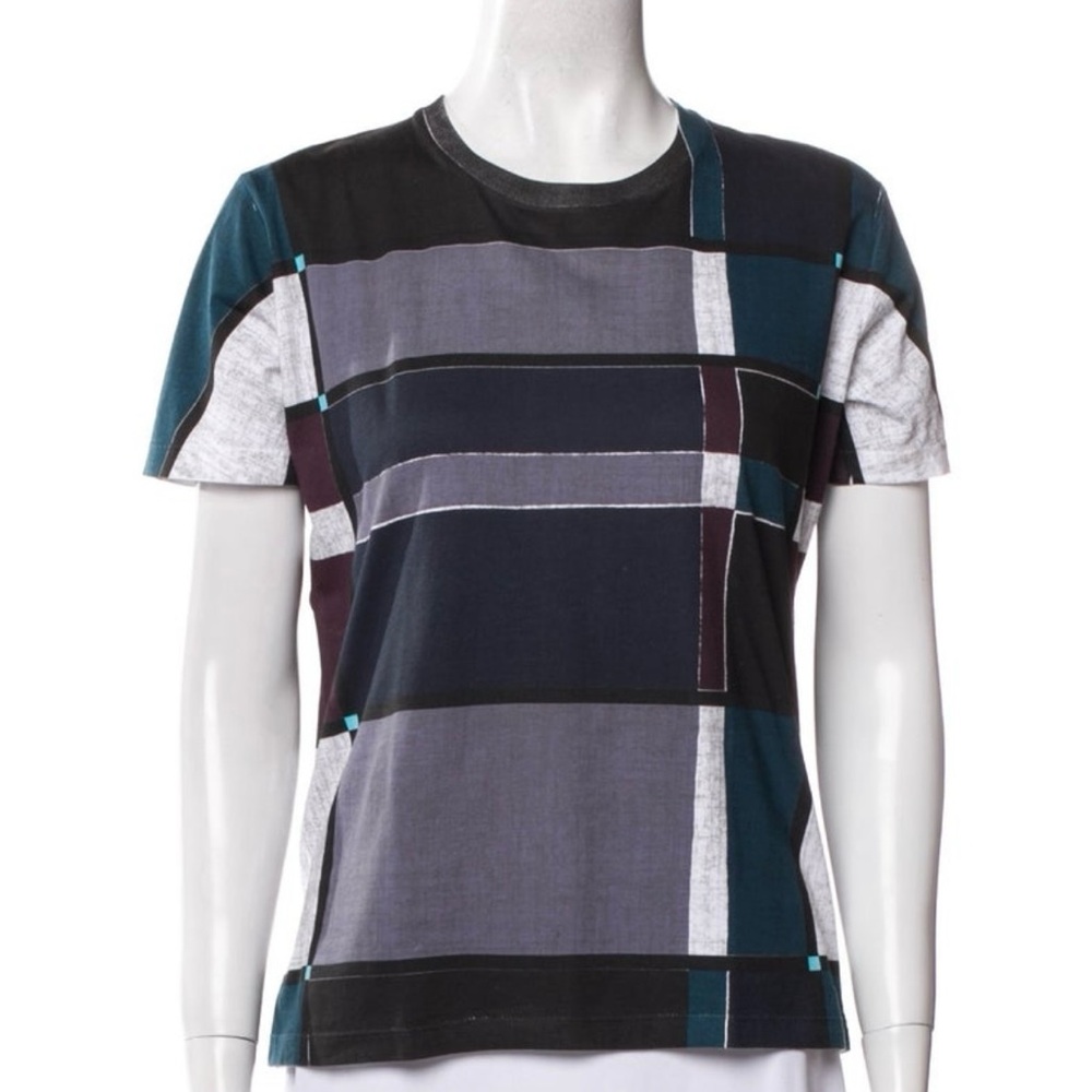 Prada Milano Charcoal Knit Top with Triangular Detail